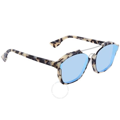 occhialea4ea4 58 dior ice blue abstract|Dior Abstract Light Blue Mirror Browline Ladies Sunglasses.